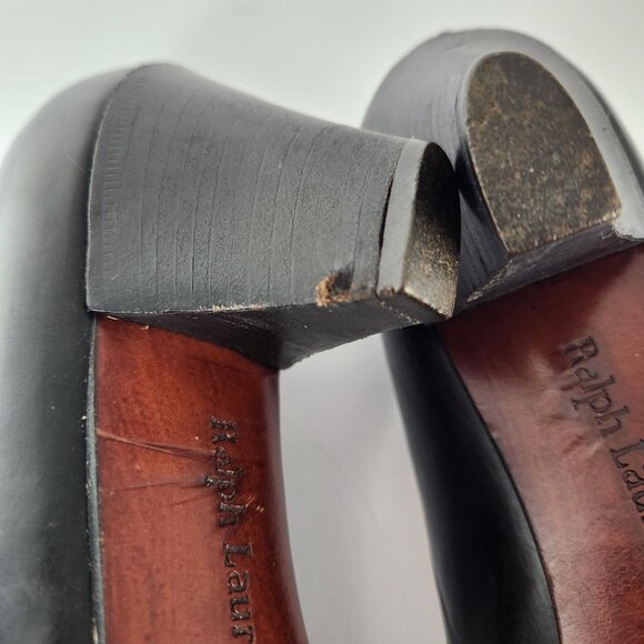 Ralph Lauren Pumps Leather Low Heel Size 8 AA - Picture 8 of 15